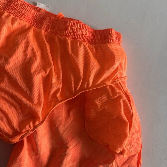 Nike Men’s XXL Swim Shorts Solid Icon 5” Inseam Bright Orange Floral Drawstring - Picture 10 of 10